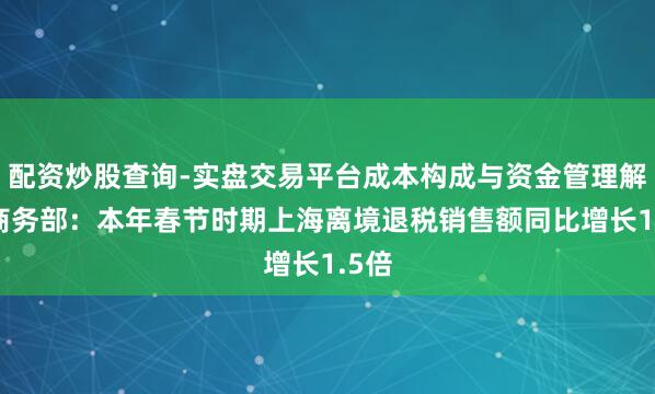 配资炒股查询-实盘交易平台成本构成与资金管理解析 商务部：本年春节时期上海离境退税销售额同比增长1.5倍