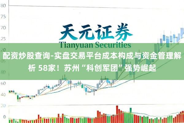 配资炒股查询-实盘交易平台成本构成与资金管理解析 58家！苏州“科创军团”强势崛起