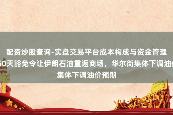 配资炒股查询-实盘交易平台成本构成与资金管理解析 60天豁免令让伊朗石油重返商场，华尔街集体下调油价预期
