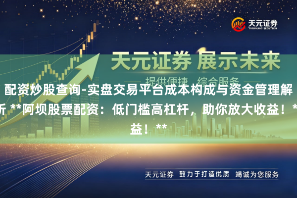 配资炒股查询-实盘交易平台成本构成与资金管理解析 **阿坝股票配资：低门槛高杠杆，助你放大收益！**